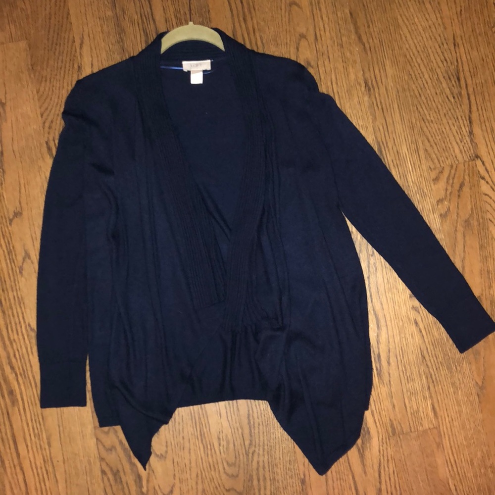 Loft blue cardigan. Never worn, very new.